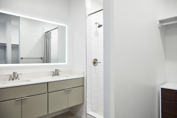 Backlit vanity mirrors